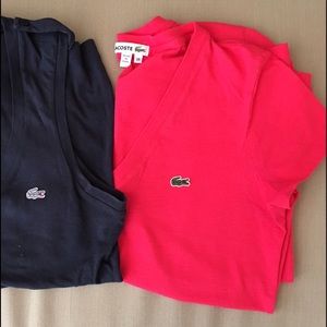 Pink Lacoste top