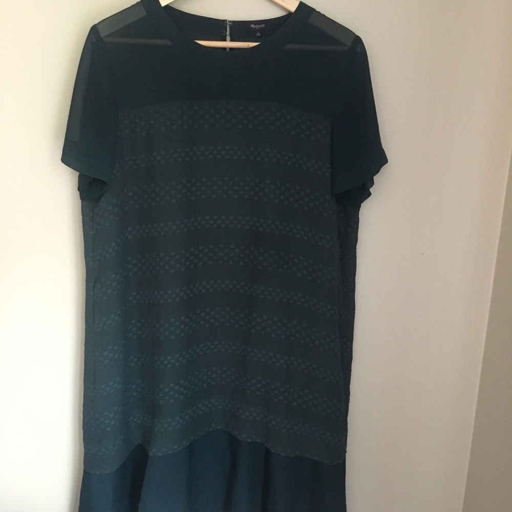 Madewell Green Slouchy Dress
