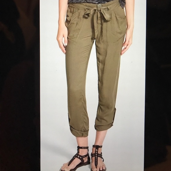 Jolt Pants - Drawstring roll up hem woven pant