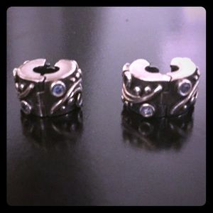 Authentic Pandora pair of bracelet clips