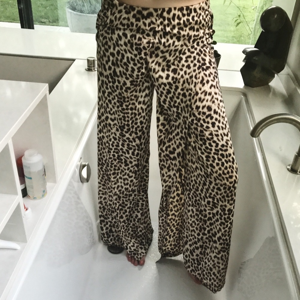 Leopard print pants