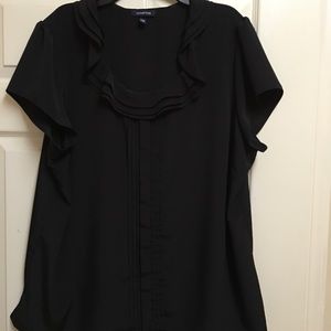 Land's End cap sleeve blouse