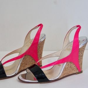 Christian Louboutin Wedge Slingback Sandal