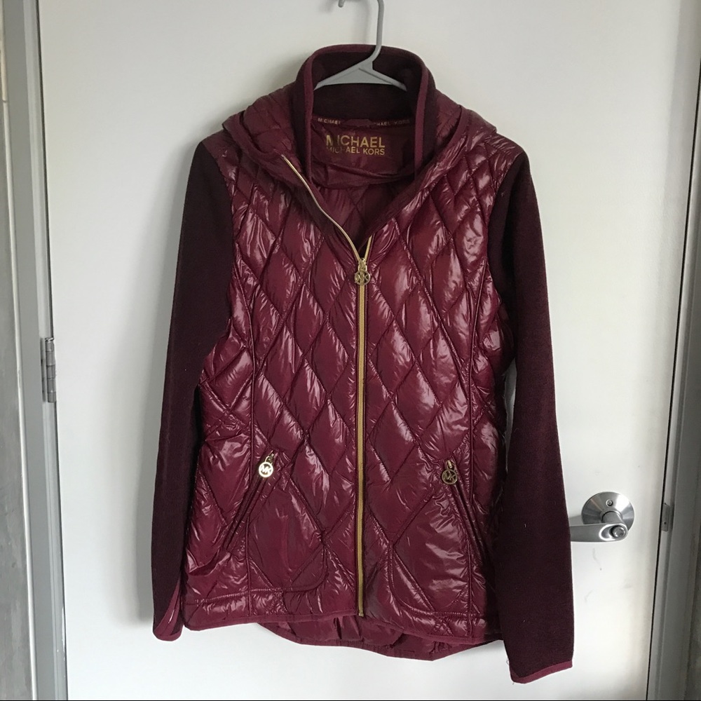 Michael Kors Quilt Rain Jacket