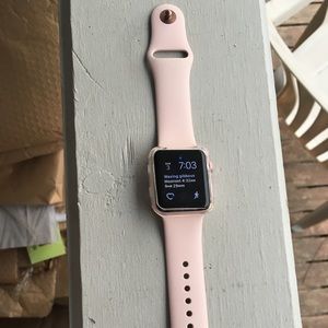 Rose gold Apple watch series 2