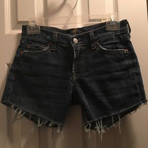 7 for all mankind denim cut offs