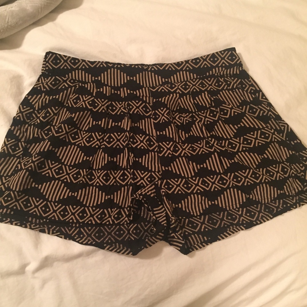 Black and beige Aztec shorts!!!