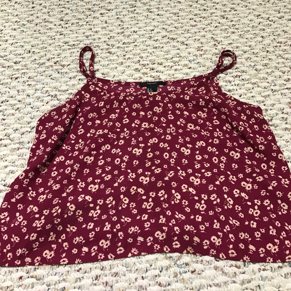 Forever 21 Floral Crop Top