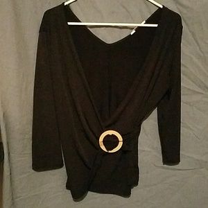 Woman's thin sexy quarter sleeve top