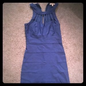 Blue bodycon dress