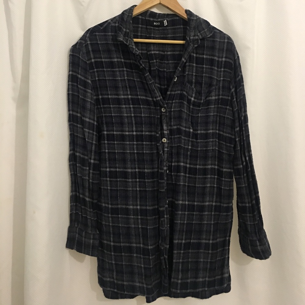 Flannel with side cuts