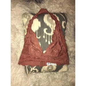 Free people halter lace bra
