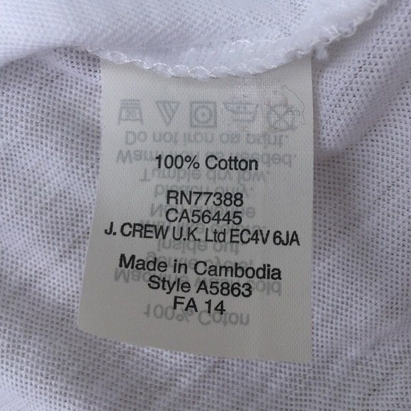 SOLD J. Crew Vintage Cotton Scoop T Shirt 1/2 - Picture 4 of 8