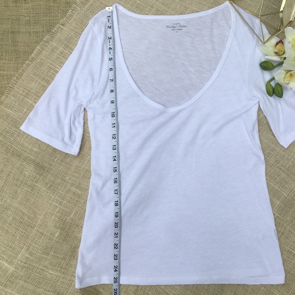 SOLD J. Crew Vintage Cotton Scoop T Shirt 1/2 - Picture 7 of 8