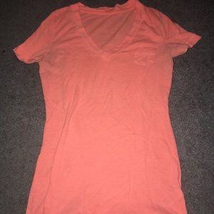 Pink (coral) V-neck Tee