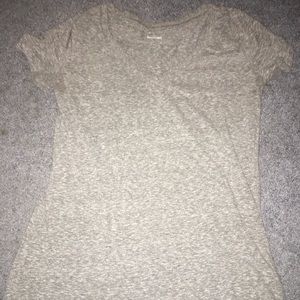 Grey V-neck Tee