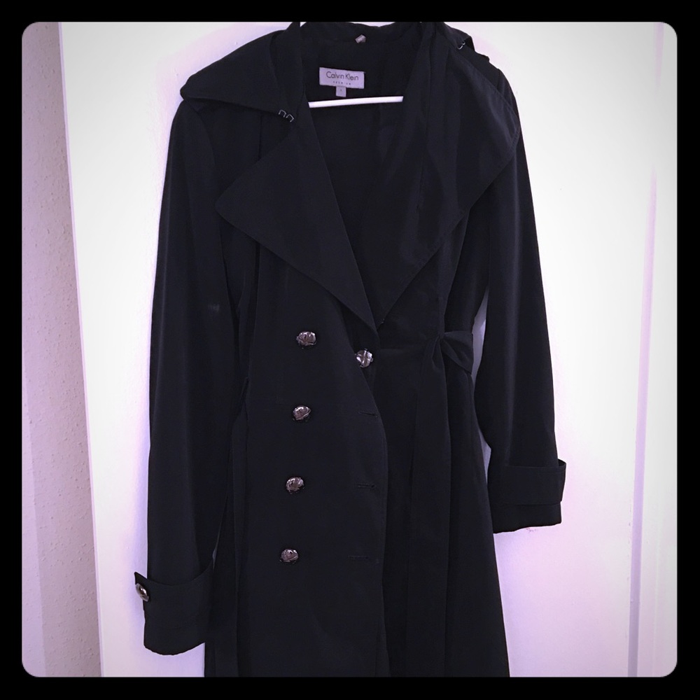 Black Clavin Klein Dress Coat