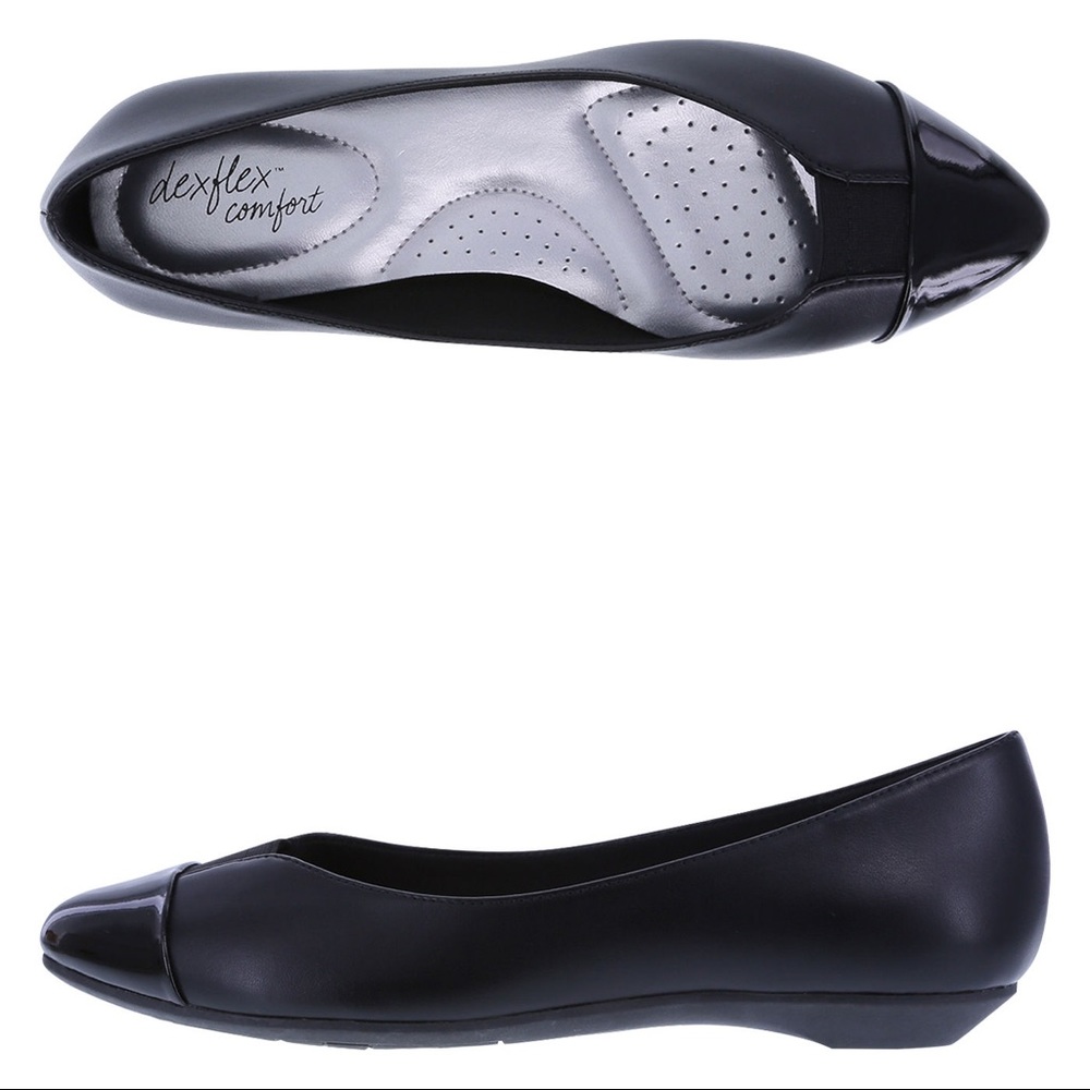 Dexflex Comfort Pointed Toe Flat- 12W