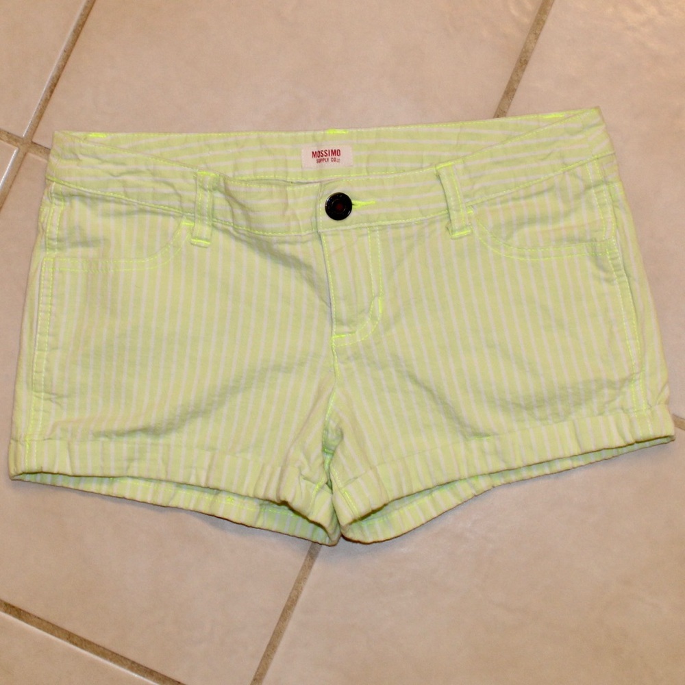 Mossimo Shorts, Neon Yellow, Size 7 (fits like 4)