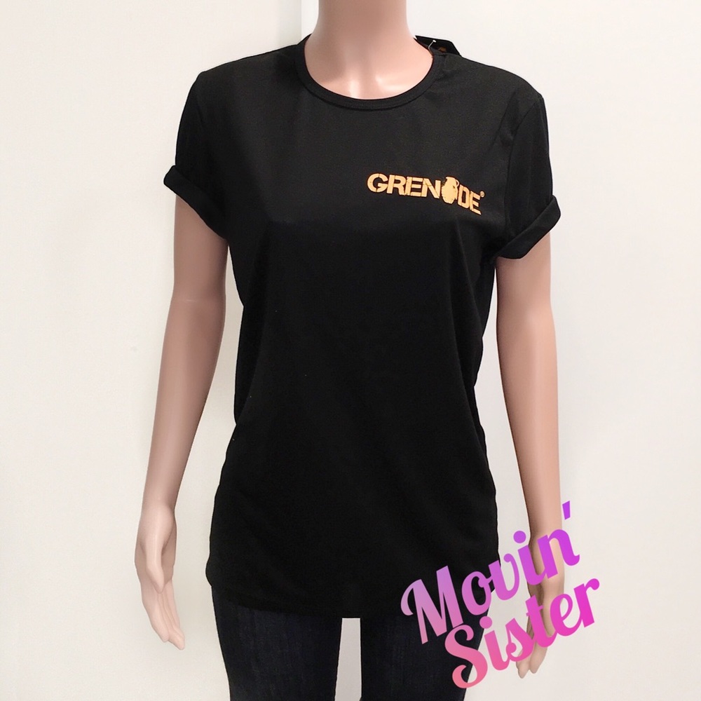 Grenade Women's T-Shirt, SZ XL, Black, NWT