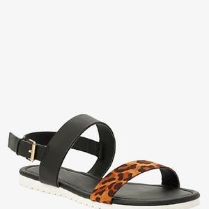 Torrid Flat Leopard Sandal- 12W