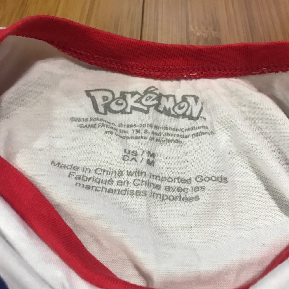 Medium Pokemon Pikachu Ringer Tee - Picture 2 of 2