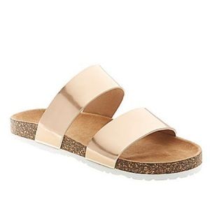 Lane Bryant Slip-on Metallic Sandal- 11W