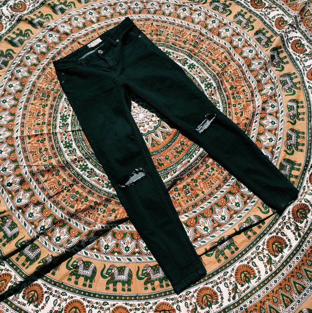 Free People Distressed Skinny Jeans