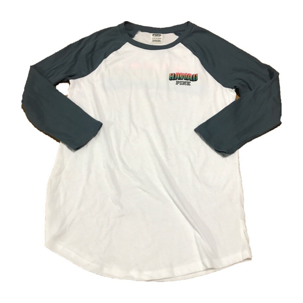 XS Victoria's Secret PINK Hawaii Baseball Tee