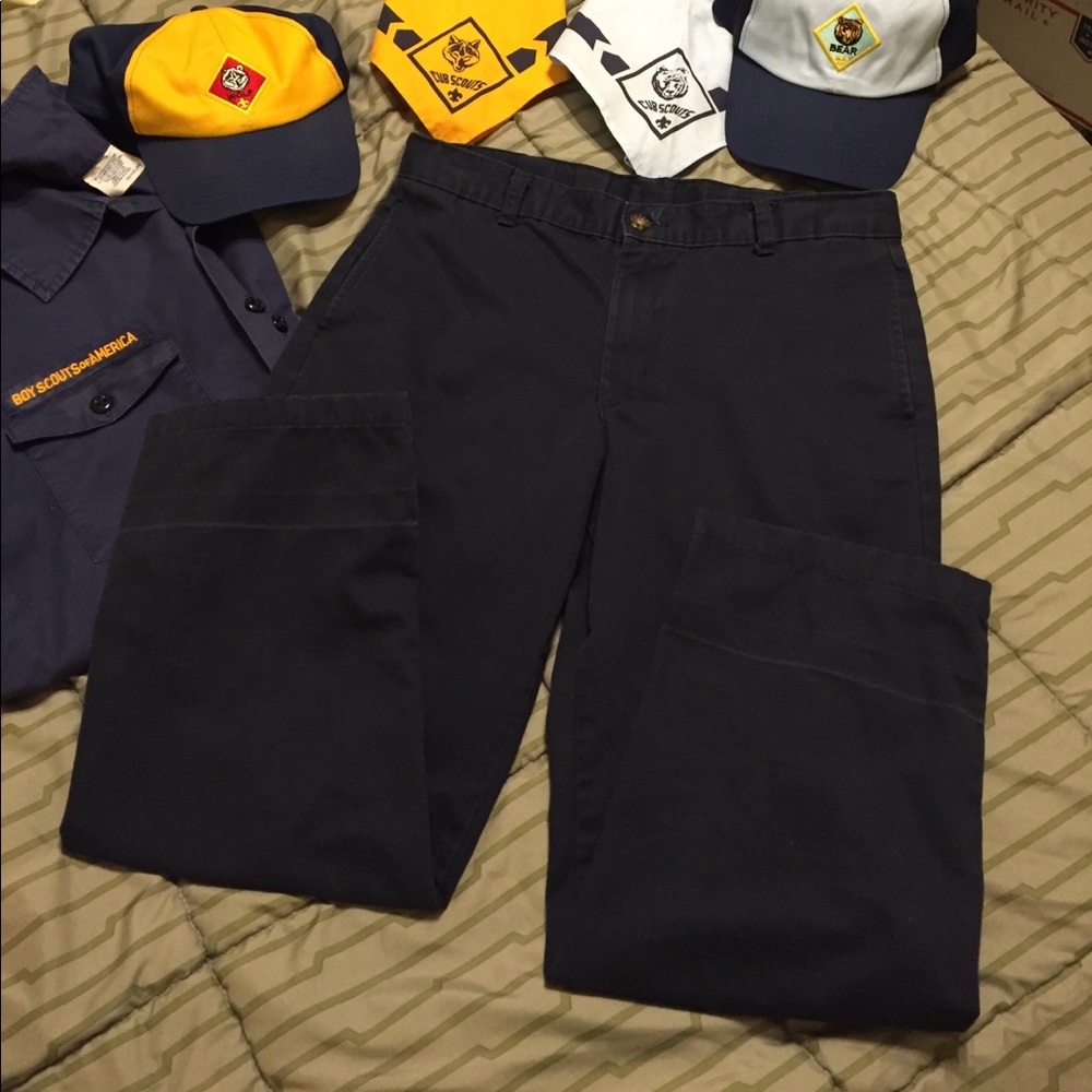 Navy Pants - Boys 12 Husky