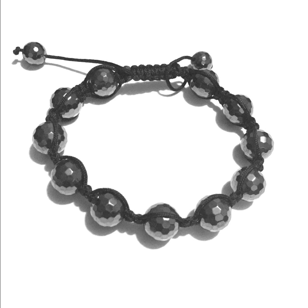 Black Bead Bracelet