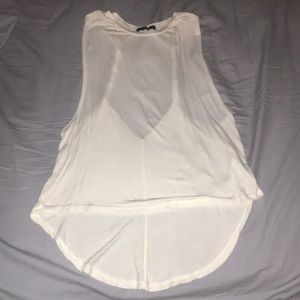White Brandy Melville open back tank top