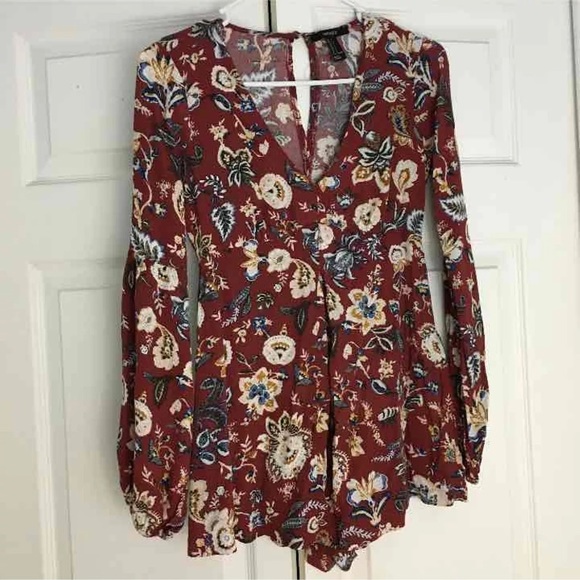 Forever 21 Floral Romper - Picture 1 of 1
