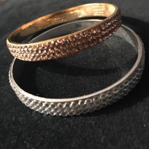 Kate Spade silver and bronze bracelets
