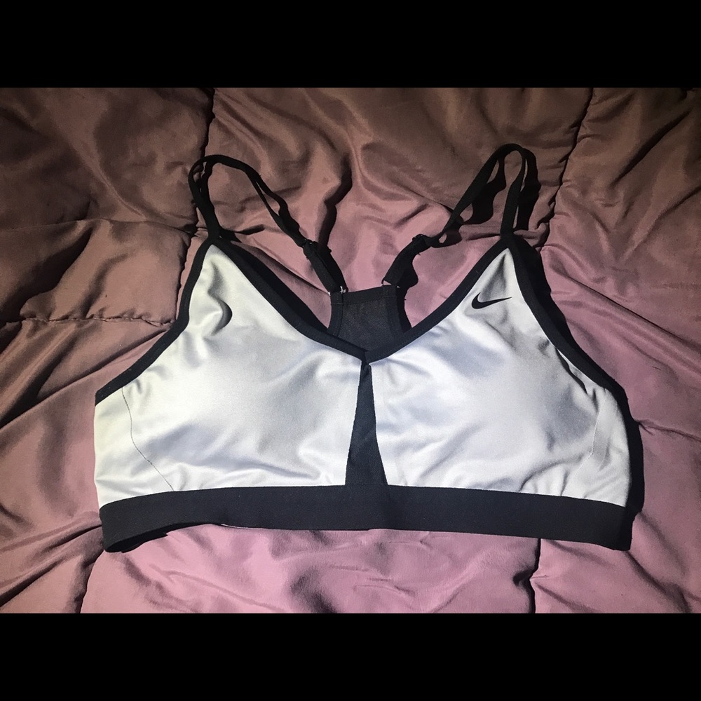 Silver Nike Sports Bra