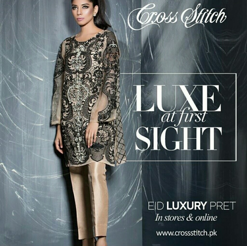 Pakistani indian dress cross stich brand