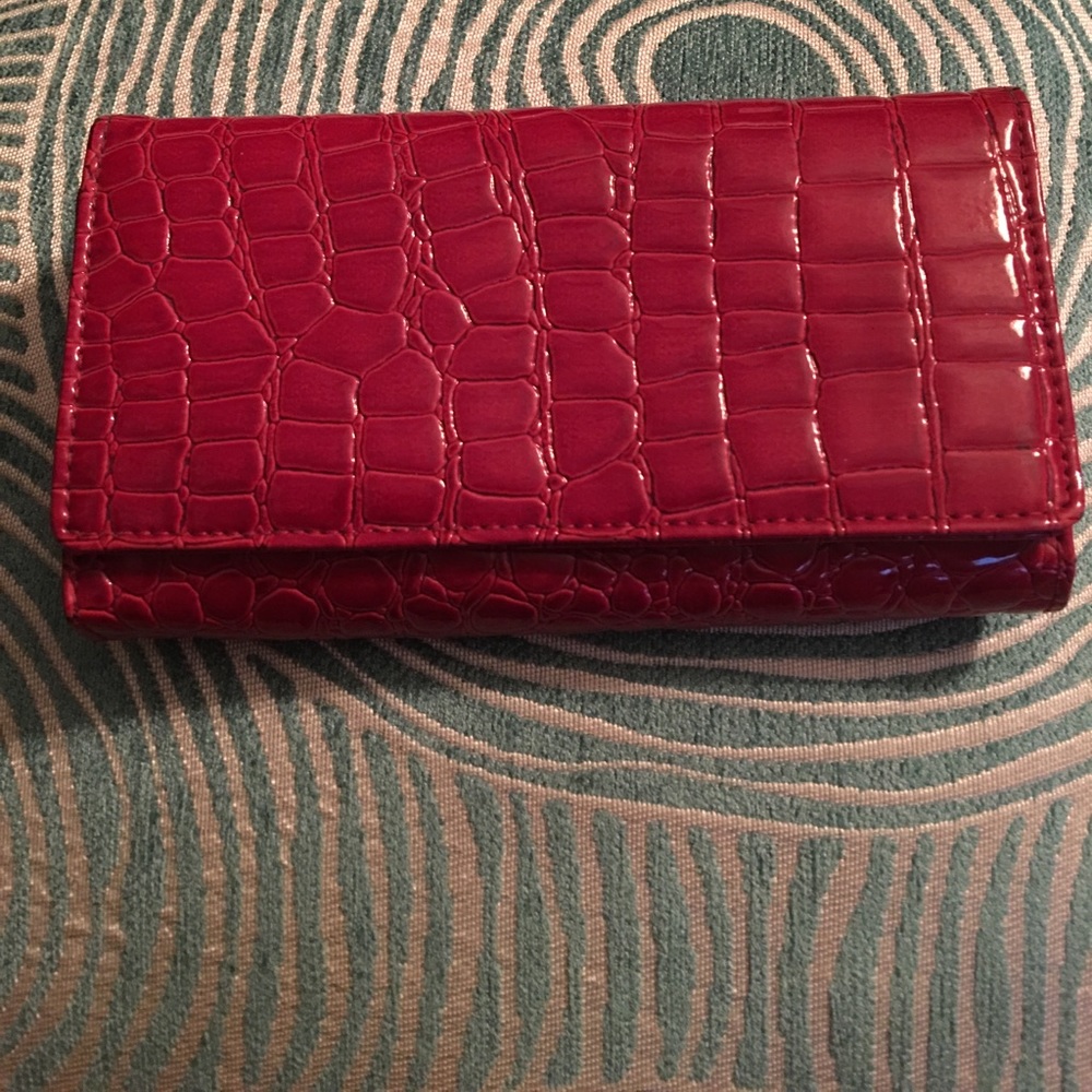 Red Patent Wallet for everyday use