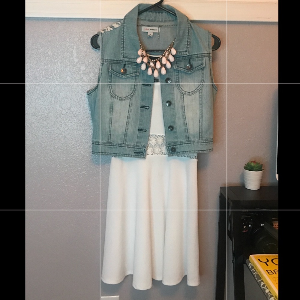 Denim & Lace Vest