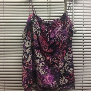 Floral purple blouse