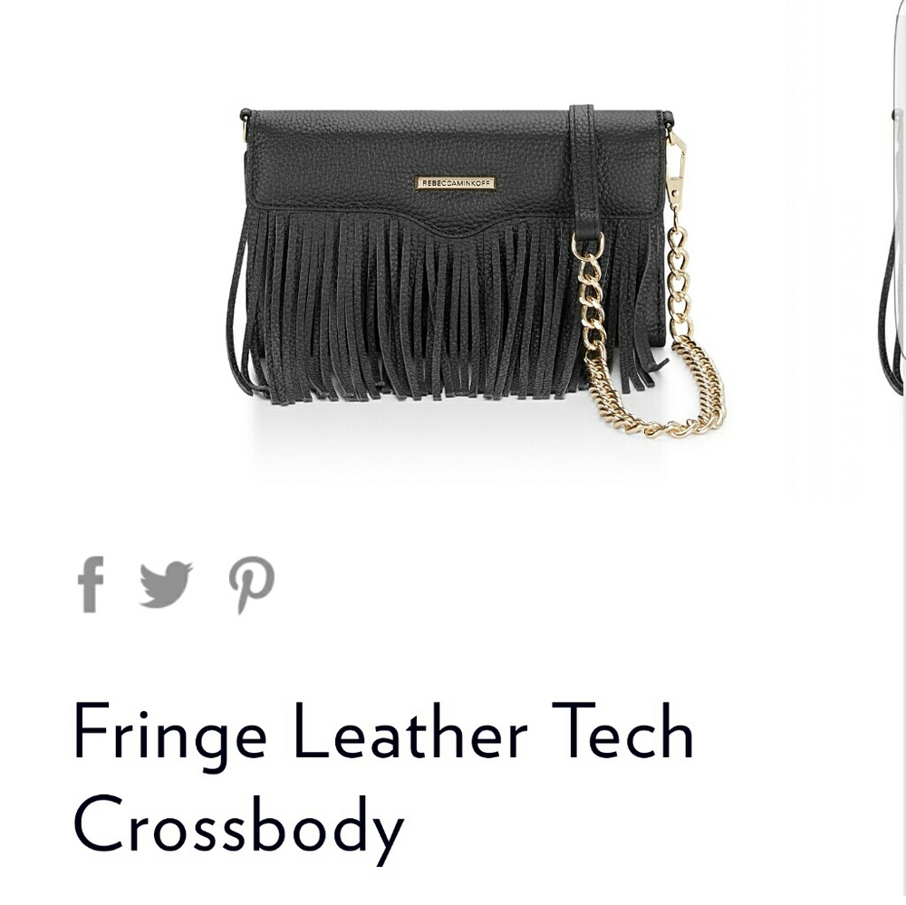Rebecca Minkoff Fringe chain small crossbody purse