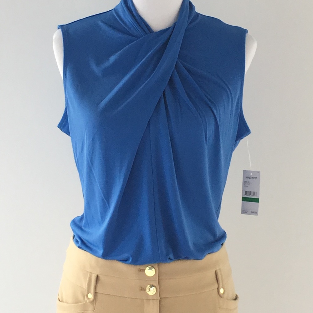 NWT Nine West Blue Blouse