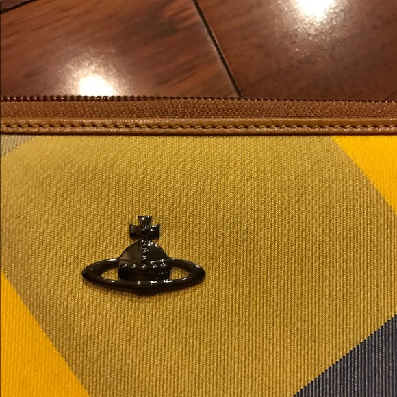 Vivienne Westwood clutch wallet yellow plaid check - Picture 3 of 5