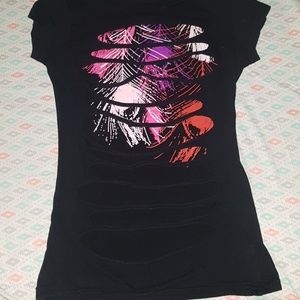 🎀3 for 15🎀 Black Distressed/Shredded Top