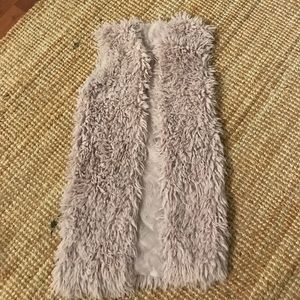 Long fur vest