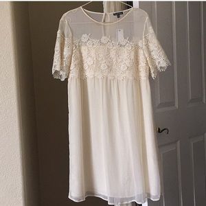 ASOS lace ivory dress size US 10