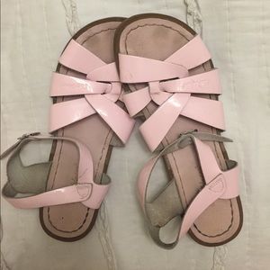 Saltwater sandals-light pink