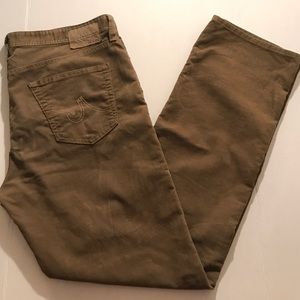 AG Adriano Goldschmied Straight Leg Corduroy Pants