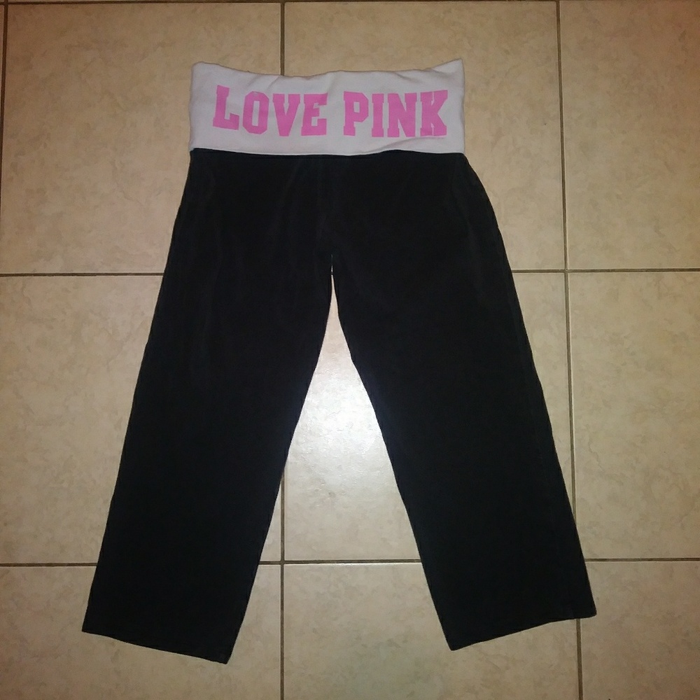 Victoria's Secret PINK cropped yoga pants