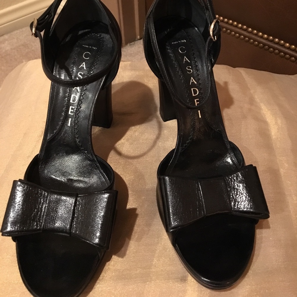 Casadei black heels! Super new looking