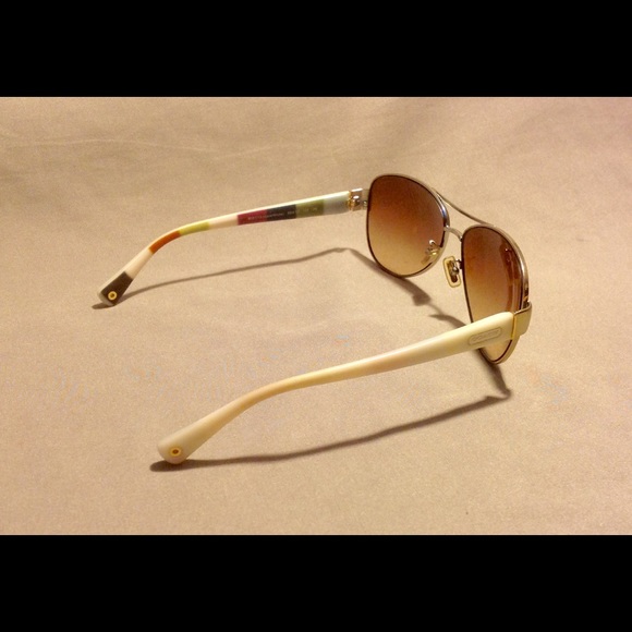 COACH SUNGLASSES KRISTINA GOLD BURGUNDY GRADIENT - Picture 2 of 5